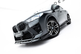 Cup Spoilerlippe Front Ansatz für BMW X2 M-Paket U10 schwarz Hochglanz