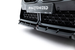 Cup Spoilerlippe Front Ansatz für BMW X2 M-Paket U10 schwarz Hochglanz