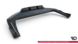 Mittlerer Cup Diffusor DTM Look Heck Ansatz für BMW X2 M-Paket U10 schwarz Hochglanz