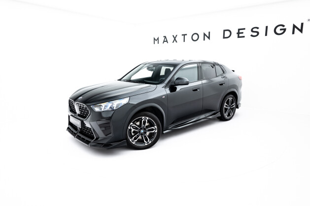 Seitenschweller Ansatz Cup Leisten für BMW X2 M-Paket U10 schwarz Hochglanz