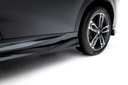 Seitenschweller Ansatz Cup Leisten für BMW X2 M-Paket U10 schwarz Hochglanz