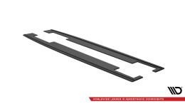Street Pro Seitenschweller Ansatz Cup Leisten passend für Audi A7 RS7 Look C7 schwarz