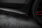 Street Pro Seitenschweller Ansatz Cup Leisten + Flaps für Audi A7 RS7 Look C7 schwarz Hochglanz