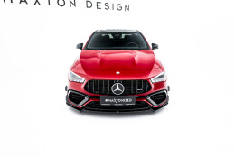 Cup Spoilerlippe Front Ansatz V.5 für Mercedes-AMG CLA 45 Aero C118 schwarz Hochglanz