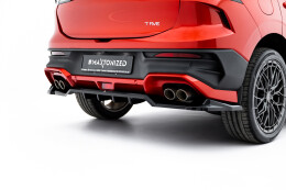 Street+ Mittlerer Diffusor RACE Heck Ansatz passend für Forthing T-Five Mk1 schwarz Hochglanz