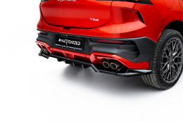 Street+ Mittlerer Diffusor RACE Heck Ansatz passend für Forthing T-Five Mk1 schwarz Hochglanz