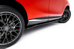 Street+ Seitenschweller Leisten passend für Forthing T-Five Mk1 schwarz Hochglanz