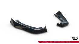 Heck Ansatz Flaps Diffusor V.2 für Alfa Romeo Stelvio Mk1 schwarz Hochglanz