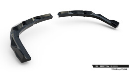 Mittlerer Cup Diffusor DTM Look Heck Ansatz für BMW X3 M-Paket G45 schwarz Hochglanz