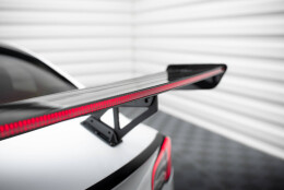 Carbon Heck Spoiler Heckflügel Standfuß Innen + LED passend für Tesla Model 3