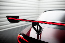 Carbon Heck Spoiler Heckflügel Standfuß Innen + LED passend für Tesla Model 3