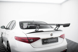 Carbon Heck Spoiler Heckflügel Standfuß Innen + für Alfa Romeo Giulia Quadrifoglio