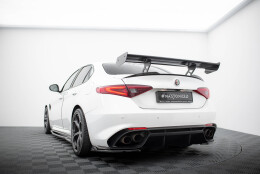 Carbon Heck Spoiler Heckflügel Standfuß Innen + passend für Alfa Romeo Giulia Quadrifoglio