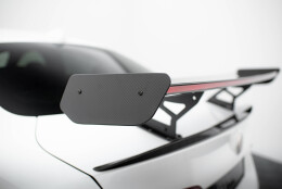 Carbon Heck Spoiler Heckflügel Standfuß Innen + LED für Alfa Romeo Giulia Quadrifoglio