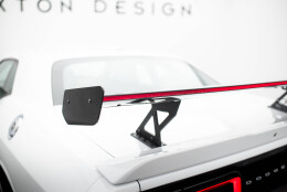 Carbon Heck Spoiler Heckflügel Standfuß Innen + LED für Dodge Challenger Mk3