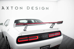 Carbon Heck Spoiler Heckflügel Standfuß Innen + LED für Dodge Challenger Mk3