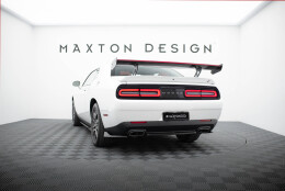 Carbon Heck Spoiler Heckflügel Standfuß Innen + LED für Dodge Challenger Mk3
