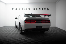 Carbon Heck Spoiler Heckflügel Standfuß Innen + LED für Dodge Challenger Mk3