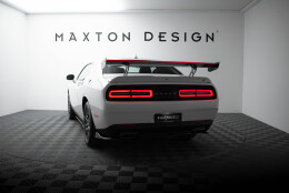 Carbon Heck Spoiler Heckflügel Standfuß Innen + LED für Dodge Challenger Mk3