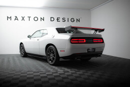 Carbon Heck Spoiler Heckflügel Standfuß Innen + LED für Dodge Challenger Mk3