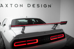 Carbon Heck Spoiler Heckflügel Standfuß Innen + LED passend für Dodge Challenger Mk3