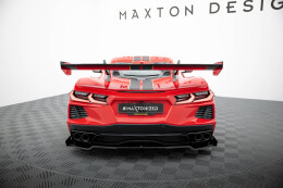 Carbon Heck Spoiler Heckflügel + LED passend für Chevrolet Corvette C8