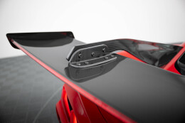 Carbon Heck Spoiler Heckflügel Standfuß Innen + LED für Chevrolet Corvette C8