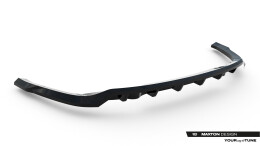 Mittlerer Cup Diffusor DTM Look Heck Ansatz für Jaguar F-Pace R-Sport Mk1 Facelift schwarz Hochglanz