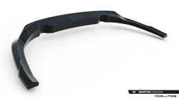 Mittlerer Cup Diffusor DTM Look Heck Ansatz für Jaguar F-Pace R-Sport Mk1 Facelift schwarz Hochglanz