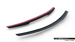 Heck Spoiler Aufsatz Abrisskante für Mercedes-Benz GLA 45 AMG X156 Facelift schwarz Hochglanz