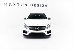 Cup Spoilerlippe Front Ansatz für Mercedes-Benz GLA 45 AMG X156 Facelift schwarz Hochglanz