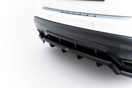 Mittlerer Cup Diffusor DTM Look Heck Ansatz für Mercedes-Benz GLA 45 AMG X156 Facelift schwarz Hochglanz