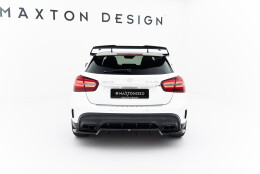Mittlerer Cup Diffusor DTM Look Heck Ansatz für Mercedes-Benz GLA 45 AMG X156 Facelift schwarz Hochglanz