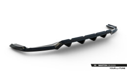 Mittlerer Cup Diffusor DTM Look Heck Ansatz für Mercedes-Benz GLA 45 AMG X156 Facelift schwarz Hochglanz