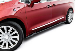 Seitenschweller Ansatz Cup Leisten V.2 passend für Chrysler Pacifica Mk2 schwarz Hochglanz