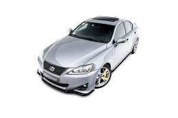 Cup Spoilerlippe Front Ansatz für Lexus IS F-Sport Mk2 (XE20) Facelift schwarz Hochglanz