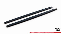 Seitenschweller Ansatz Cup Leisten für V.5 Seat Leon Cupra / FR / Standard Mk3 / Mk3 Facelift schwarz Hochglanz