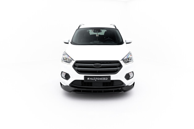 Cup Spoilerlippe Front Ansatz für Ford Kuga ST-Line Mk2 Facelift schwarz Hochglanz