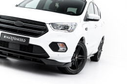 Cup Spoilerlippe Front Ansatz für Ford Kuga ST-Line Mk2 Facelift schwarz Hochglanz