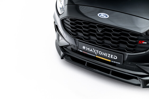 Cup Spoilerlippe Front Ansatz für Ford S-Max ST-Line Mk2 Facelift schwarz Hochglanz