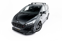 Street+ Spoilerlippe Front Ansatz passend für Ford S-Max ST-Line Mk2 FL schwarz Hochglanz