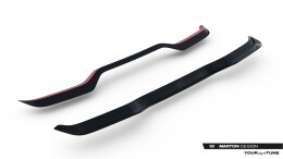 Heck Spoiler Aufsatz Abrisskante für Toyota C-HR Mk2 schwarz Hochglanz