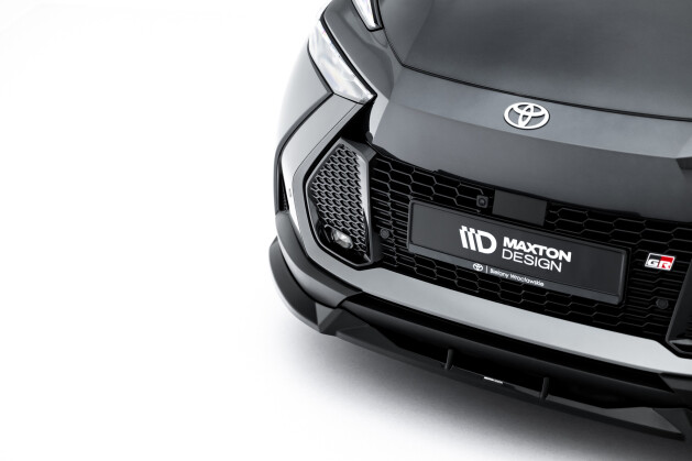 Cup Spoilerlippe Front Ansatz für Toyota C-HR Mk2 schwarz Hochglanz