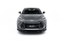 Cup Spoilerlippe Front Ansatz für Toyota C-HR Mk2 schwarz Hochglanz