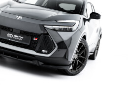 Cup Spoilerlippe Front Ansatz für Toyota C-HR Mk2 schwarz Hochglanz