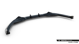 Cup Spoilerlippe Front Ansatz für Toyota C-HR Mk2 schwarz Hochglanz