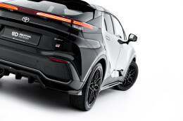 Mittlerer Cup Diffusor DTM Look Heck Ansatz für Toyota C-HR Mk2 schwarz Hochglanz