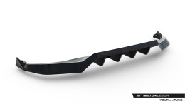 Mittlerer Cup Diffusor DTM Look Heck Ansatz für Toyota C-HR Mk2 schwarz Hochglanz
