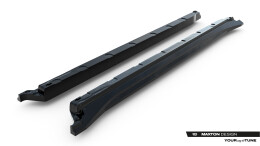 Street+ Seitenschweller Leisten passend für Toyota C-HR Mk2 schwarz Hochglanz