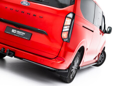 Heck Ansatz Flaps Diffusor für Ford Transit Custom / Tourneo Custom Mk2 schwarz Hochglanz
